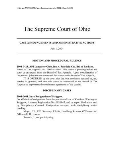 supreme court case announcement